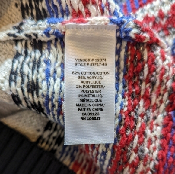 Northern reflections fair isle style zip cardigan size S - Picture 5 of 6